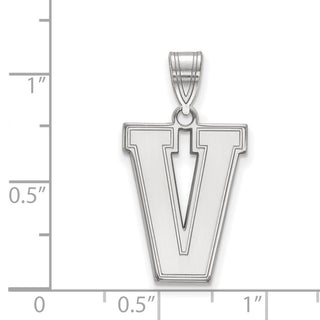 10k White Gold LogoArt Vanderbilt University Large Pendant 1W006VAU