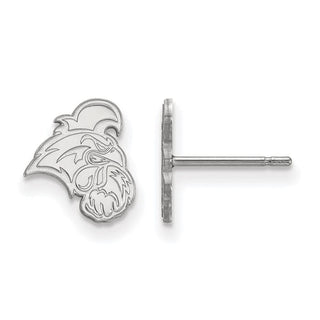 Sterling Silver Rhodium-plated LogoArt Coastal Carolina University Chanticleer Extra Small Post Earrings