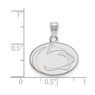 10k White Gold LogoArt Penn State University Lion Small Pendant
