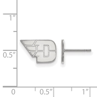 14k White Gold LogoArt University of Dayton Extra Small Post Earrings