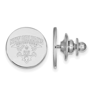 Sterling Silver Rhodium-plated LogoArt University of New Orleans U-N-O Lapel Pin