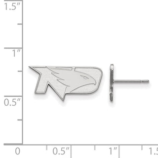 Sterling Silver Rhodium-plated LogoArt University of North Dakota Extra Small Post Earrings