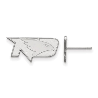 14k White Gold LogoArt University of North Dakota Extra Small Post Earrings