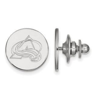 14k White Gold NHL LogoArt Colorado Avalanche Lapel Pin