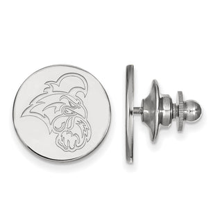 Sterling Silver Rhodium-plated LogoArt Coastal Carolina University Chanticleer Lapel Pin
