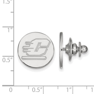 14k White Gold LogoArt Central Michigan University Letter C Lapel Pin