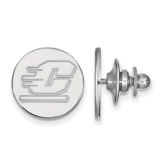 14k White Gold LogoArt Central Michigan University Letter C Lapel Pin