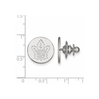 14k White Gold NHL LogoArt Toronto Maple Leafs Lapel Pin