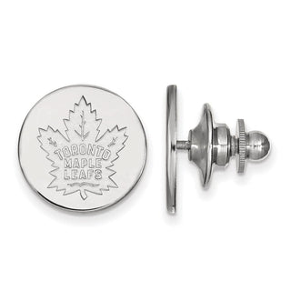14k White Gold NHL LogoArt Toronto Maple Leafs Lapel Pin