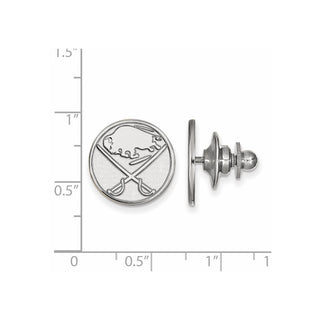 14k White Gold NHL LogoArt Buffalo Sabres Lapel Pin