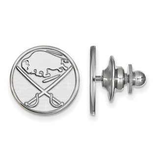14k White Gold NHL LogoArt Buffalo Sabres Lapel Pin