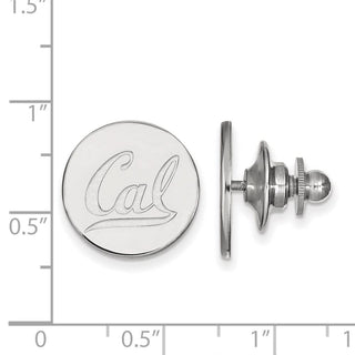 14k White Gold LogoArt University of California Berkeley Lapel Pin