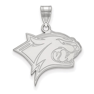 10k White Gold LogoArt University of New Hampshire Wildcat Large Pendant
