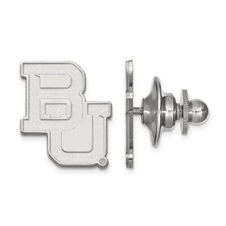 14k White Gold LogoArt Baylor University Bears Lapel Pin