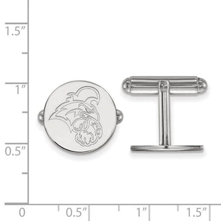 Sterling Silver Rhodium-plated LogoArt Coastal Carolina University Chanticleer Cuff Links