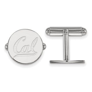 Sterling Silver Rhodium-plated LogoArt University of California Berkeley Cuff Links