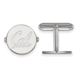 Sterling Silver Rhodium-plated LogoArt University of California Berkeley Cuff Links