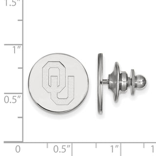 14k White Gold LogoArt University of Oklahoma O-U Tie Tac