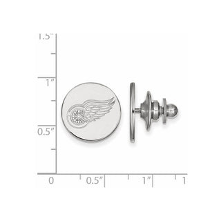 14k White Gold NHL LogoArt Detroit Red Wings Lapel Pin