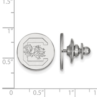 14k White Gold LogoArt University of South Carolina Lapel Pin