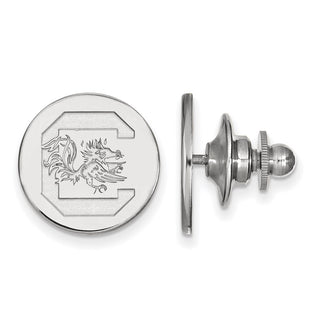 14k White Gold LogoArt University of South Carolina Lapel Pin