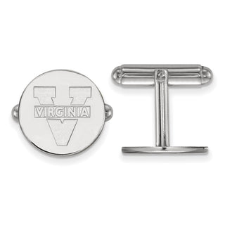 Sterling Silver Rhodium-plated LogoArt University of Virginia Cuff Links