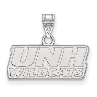 Sterling Silver Rhodium-plated LogoArt University of New Hampshire Small Pendant SS013UNH
