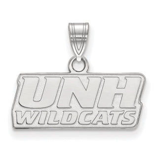 Sterling Silver Rhodium-plated LogoArt University of New Hampshire Small Pendant SS013UNH