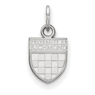 Sterling Silver LogoArt Rhodium-plated University of Richmond XS Pendant