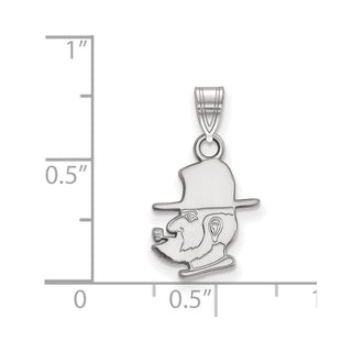 14k White Gold LogoArt Appalachian State University Mountaineer Small Pendant