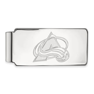 10k White Gold NHL LogoArt Colorado Avalanche Money Clip