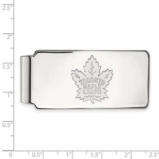 10k White Gold NHL LogoArt Toronto Maple Leafs Money Clip