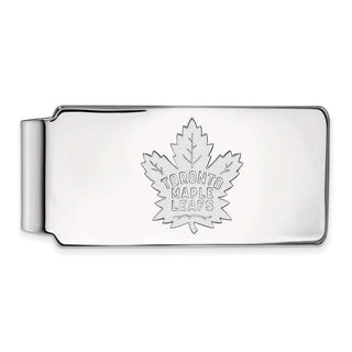 10k White Gold NHL LogoArt Toronto Maple Leafs Money Clip