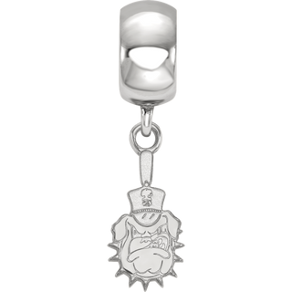 Sterling Silver Rhodium-plated LogoArt The Citadel Small Dangle Bead SS015TCI