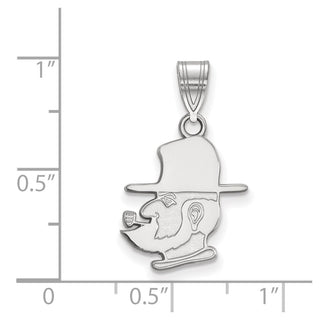 10k White Gold LogoArt Appalachian State University Mountaineer Medium Pendant
