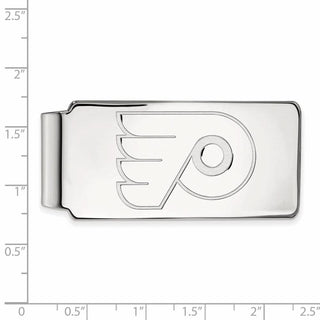10k White Gold NHL LogoArt Philadelphia Flyers Money Clip