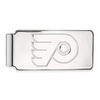 10k White Gold NHL LogoArt Philadelphia Flyers Money Clip