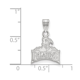 10k White Gold LogoArt Furman University Paladins Small Pendant