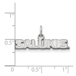 10k White Gold LogoArt Southern Illinois University Salukis Extra Small Pendant