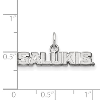 14k White Gold LogoArt Southern Illinois University Salukis Extra Small Pendant