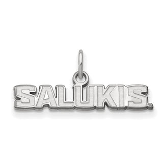 14k White Gold LogoArt Southern Illinois University Salukis Extra Small Pendant