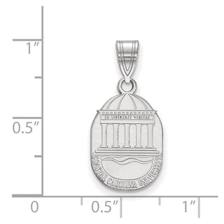 Sterling Silver Rhodium-plated LogoArt Coastal Carolina University Medium Crest Pendant