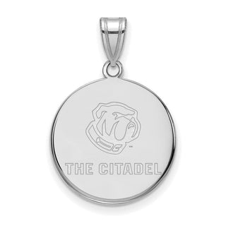 14k White Gold LogoArt The Citadel Large Pendant 4W019TCI
