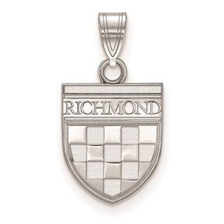 Sterling Silver LogoArt University of Richmond Small Shield Pendant