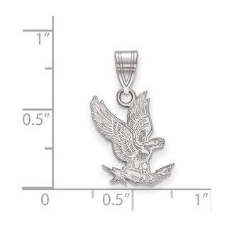 10k White Gold LogoArt United States Air Force Academy Falcon Medium Pendant 1W019USA