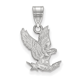 Sterling Silver Rhodium-plated LogoArt United States Air Force Academy Falcon Medium Pendant SS019USA