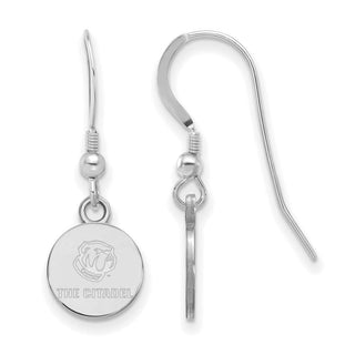 Sterling Silver Rhodium-plated LogoArt The Citadel XS Dangle Earrings