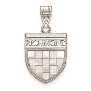 Sterling Silver LogoArt University of Richmond Medium Shield Pendant