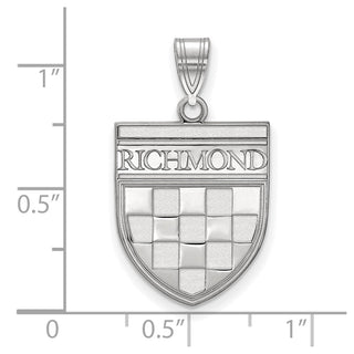 Sterling Silver LogoArt University of Richmond Large Shield Pendant