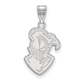 Sterling Silver Rhodium-plated LogoArt Furman University Paladin Large Pendant